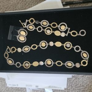 Necklace, bracelet and earrings set